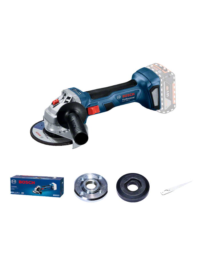 Bosch GWS 18V-LI-EC 18V 4.5 In. Cordless Professional Angle Grinder, 115MM