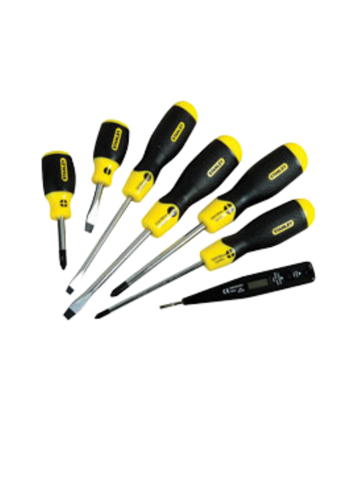 Stanley Cushion Grip Screwdriver Phillips Set with Voltage Tester (6p/set) 0 65 009