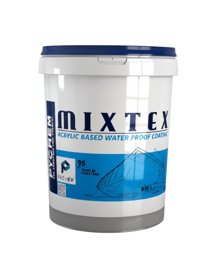 Mixtex is a single component; acrylic based waterproof coating